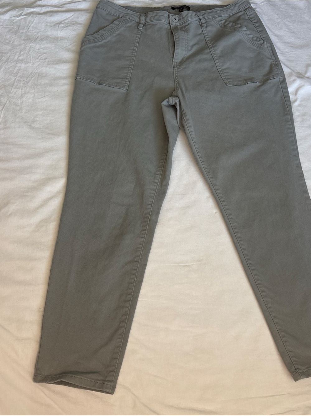 Banana Republic Pale Olive Grey Chino Pants
